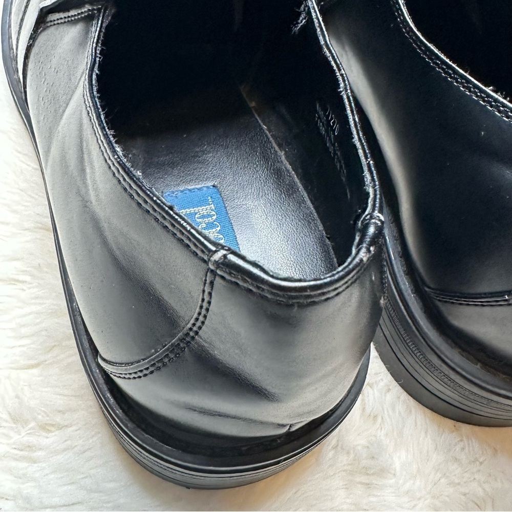 Protocol Slip-On Loafers with Rounded Toe and Durable Sole Black Size 12 - Picture 6 of 16